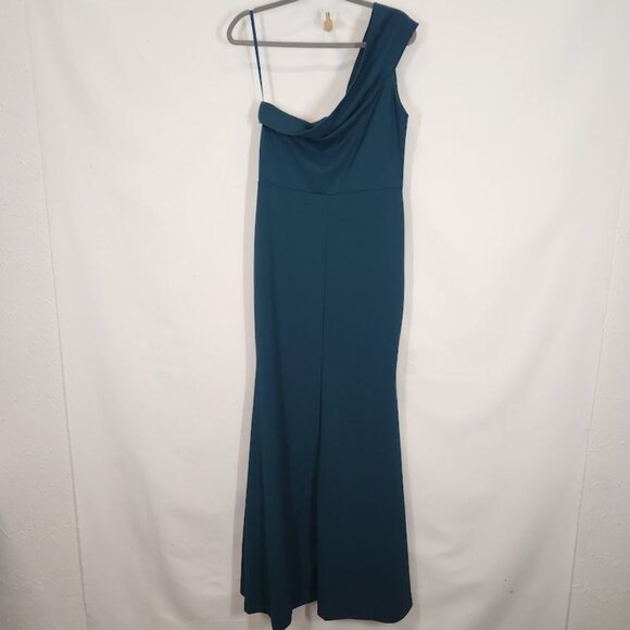 Windsor Susana Asymmetric‎ Off-Shoulder Mermaid Dress in Hunter - Size XL - Picture 5 of 11